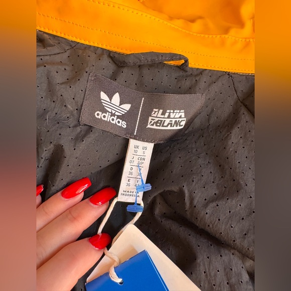 Adidas x Olivia Oblanc Yellow Convertible Trench Coat – NWT Sz S - Picture 6 of 9